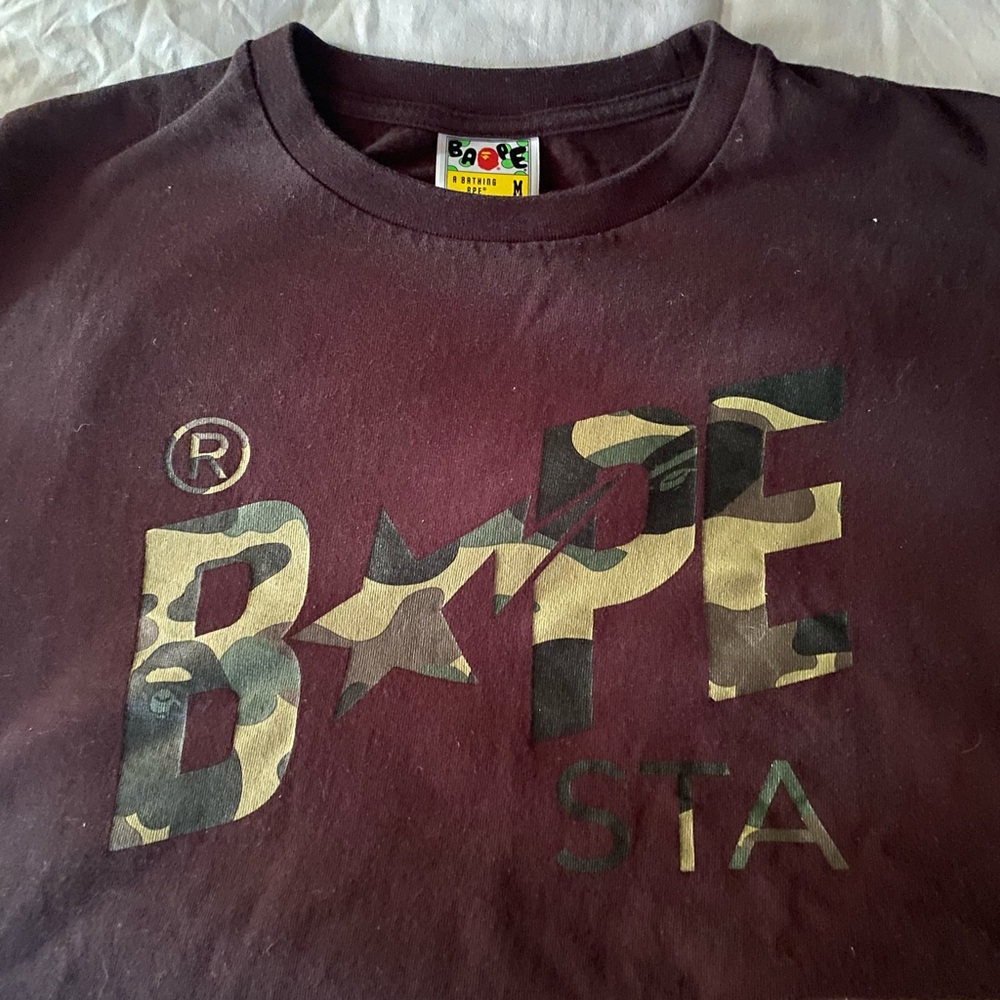 BAPE camo shirt
